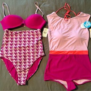 NWT WET SWIMWEAR Pink and Purple Swimsuit Set